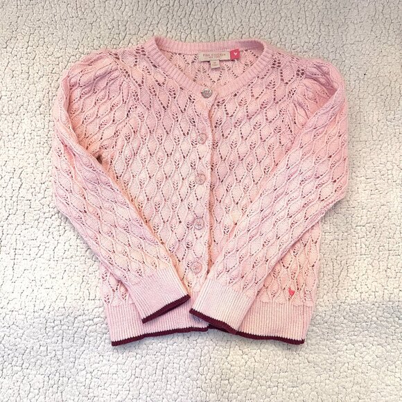 Pink Chicken Pink Cardigan Sweater 5Y - Picture 1 of 3